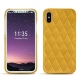 Custodia in pelle Apple iPhone X - Jaune soulèu - Couture