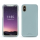 Custodia in pelle Apple iPhone X - Bleu Ciel PU