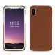 Custodia in pelle Apple iPhone X - Marron PU