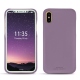 Funda de piel Apple iPhone X - Lilas PU