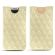 가죽 커버 Apple iPhone X - Beige - Couture ( Nappa - Pantone 7502C ) 