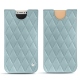 Funda de piel Apple iPhone X - Bleu ciel - Couture ( Nappa - Pantone 277C ) 