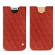 Custodia in pelle Apple iPhone X - Papaye - Couture ( Pantone 180C ) 