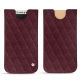 Capa em pele Apple iPhone X - Lie de vin - Couture ( Pantone 5115C ) 