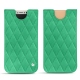Apple iPhone X leather pouch - Menthe vintage - Couture