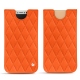 가죽 커버 Apple iPhone X - Orange fluo - Couture