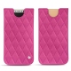 Pochette cuir Apple iPhone X - Rose BB - Couture