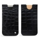 Custodia in pelle Apple iPhone X - Crocodile nero