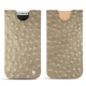 Capa em pele Apple iPhone X - Autruche desert