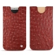 Apple iPhone X leather pouch - Autruche ciliegia