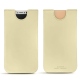 Pochette cuir Apple iPhone X - Beige PU