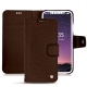 Apple iPhone X leather case - Châtaigne ( Pantone 476C ) 