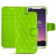 Funda de piel Apple iPhone X - Vert fluo - Couture