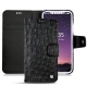 Capa em pele Apple iPhone X - Autruche nero
