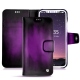 Funda de piel Apple iPhone X - Violet Patine