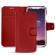 Apple iPhone X leather case - Rouge PU