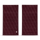 Astuccio per occhiali soffice con magnete - Griffe 1 - Lie de vin - Couture ( Pantone 5115C ) 
