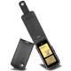 Custodia in pelle LG KF600  - Noir ( Nappa - Black ) 