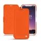 Apple iPhone X leather case - Orange fluo