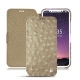 Housse cuir Apple iPhone X - Autruche desert
