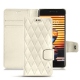Capa em pele Meizu Pro 7 - Blanc - Couture ( Bologna - White ) 