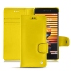 Meizu Pro 7 leather case - Jaune fluo