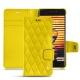 Funda de piel Meizu Pro 7 - Jaune fluo - Couture