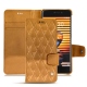 Housse cuir Meizu Pro 7 - Or Maïa - Couture