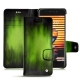 Meizu Pro 7 leather case - Vert Patine