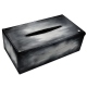 Caja de pañuelos - Rectangular - Griffe 1 - Gris Patine