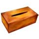 Rectangular tissue box holder - Orange Patine