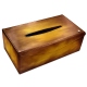 Rectangular tissue box holder - Doré Patine