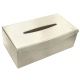 Rectangular tissue box holder - Blanc escumo ( Pantone #D6D6D1 )