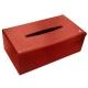 Rectangular tissue box holder - Arange clouquié ( Pantone #D33108 )