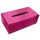 Rectangular tissue box holder - Rose BB ( Pantone #DB599F )