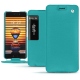 Capa em pele Meizu Pro 7 - Bleu fluo