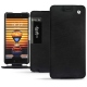 Meizu Pro 7 leather case - Negre poudro