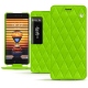 Custodia in pelle Meizu Pro 7 - Vert fluo - Couture