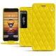 Custodia in pelle Meizu Pro 7 - Jaune fluo - Couture