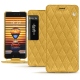 Housse cuir Meizu Pro 7 Plus - Mimosa - Couture ( Pantone 141C ) 