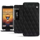 Housse cuir Meizu Pro 7 Plus - Negre poudro - Couture