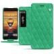 Meizu Pro 7 Plus leather case - Menthe vintage - Couture