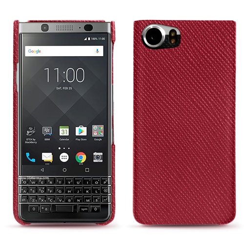 Lederschutzhülle Blackberry KeyoneRouge passion ( Pantone #a6192e ) 