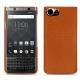 Blackberry Keyone leather cover - Orange vibrant