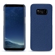 Samsung Galaxy S8 leather cover - Bleu frisson