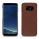 Coque cuir Samsung Galaxy S8 - Marron délicat