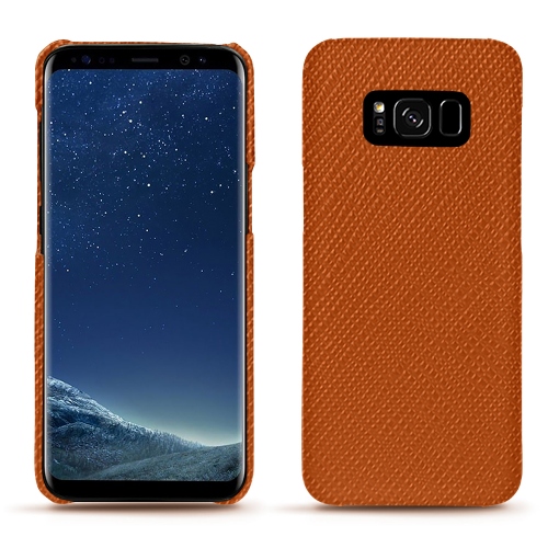 Capa em pele Samsung Galaxy S8Orange vibrant ( Pantone #e36b39 ) 