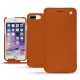 가죽 커버 Apple iPhone 7 Plus - Orange vibrant