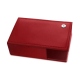 Scatola di collocazione di carte da visita  - Griffe 1 - Rouge ( Nappa - Pantone 199C ) 