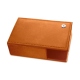 Business card holder - Griffe 1 - Mandarine vintage ( Pantone 165C ) 